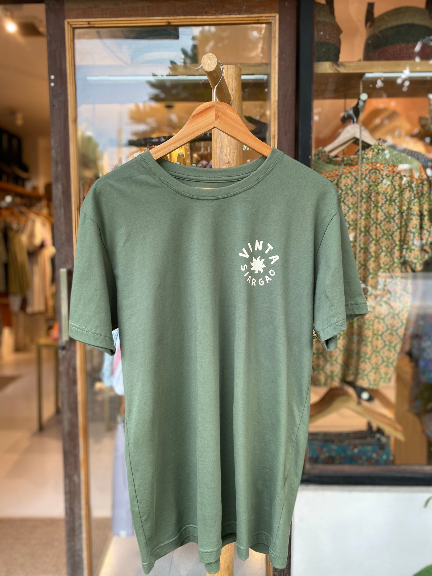 Vinta Men's T-Shirt - Siargao Essentials Stormy Green