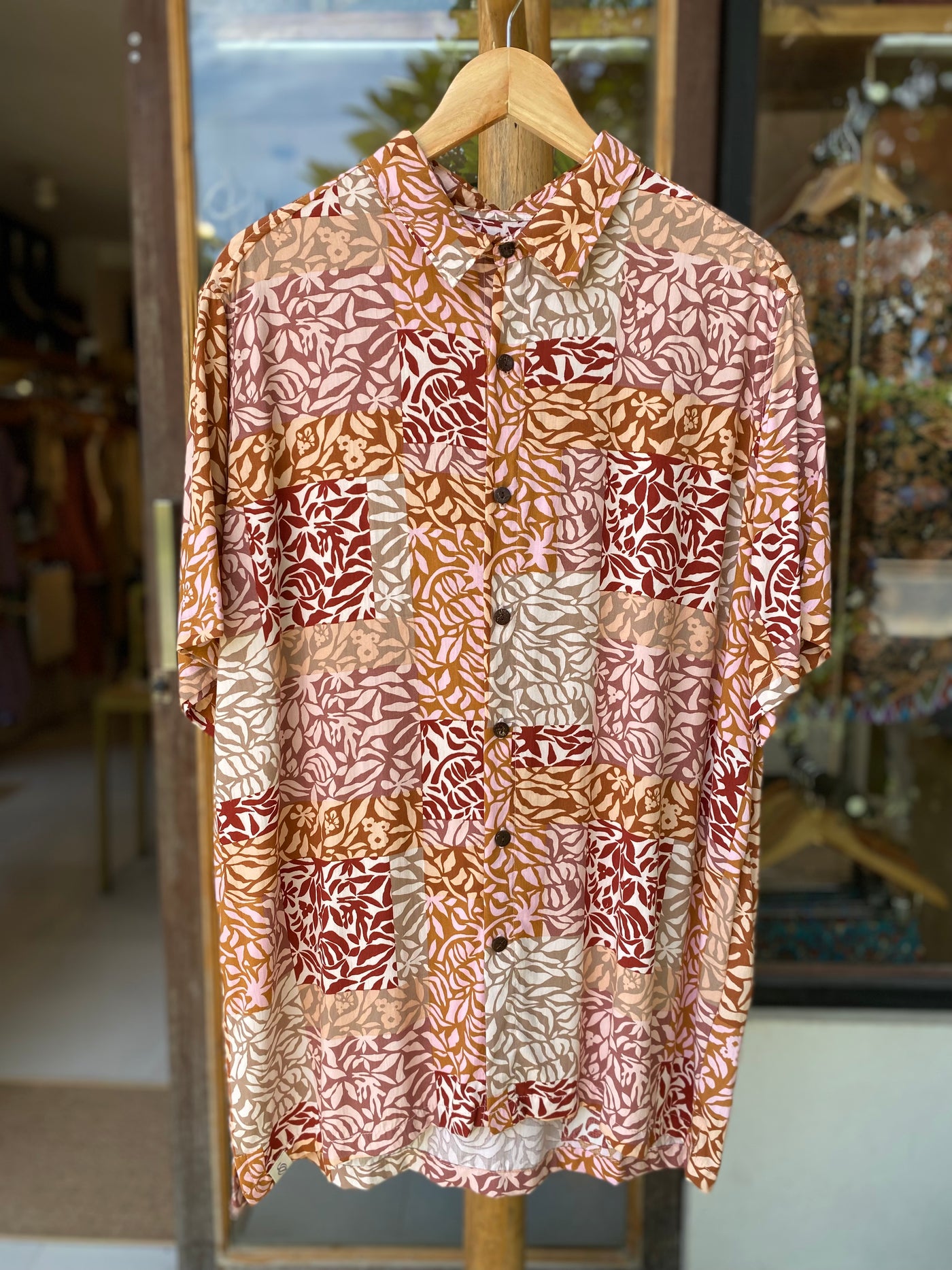 Milu Shirt for Men - Patchwork Pink