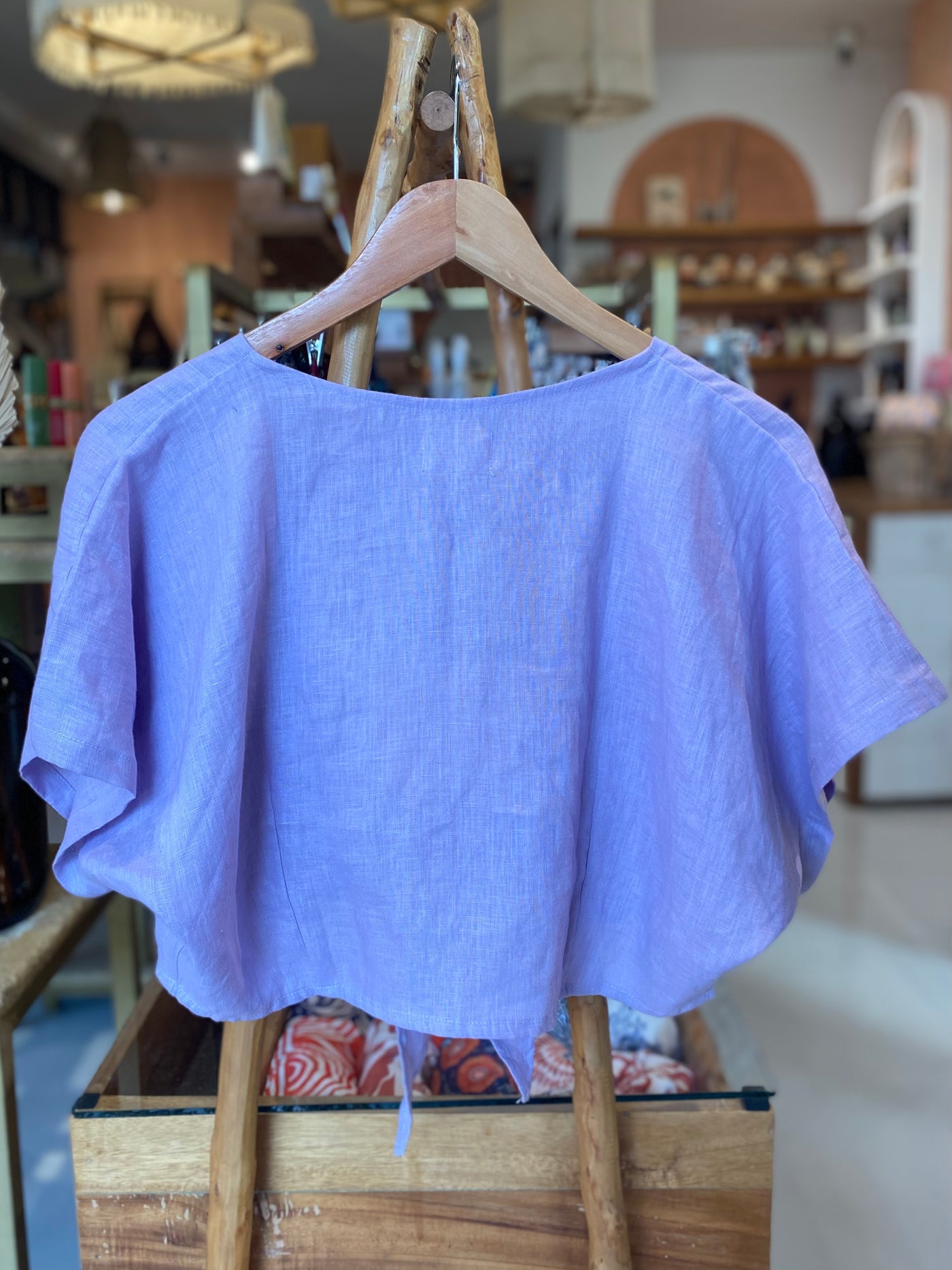 Tasha Top - Linen Orchid Petal