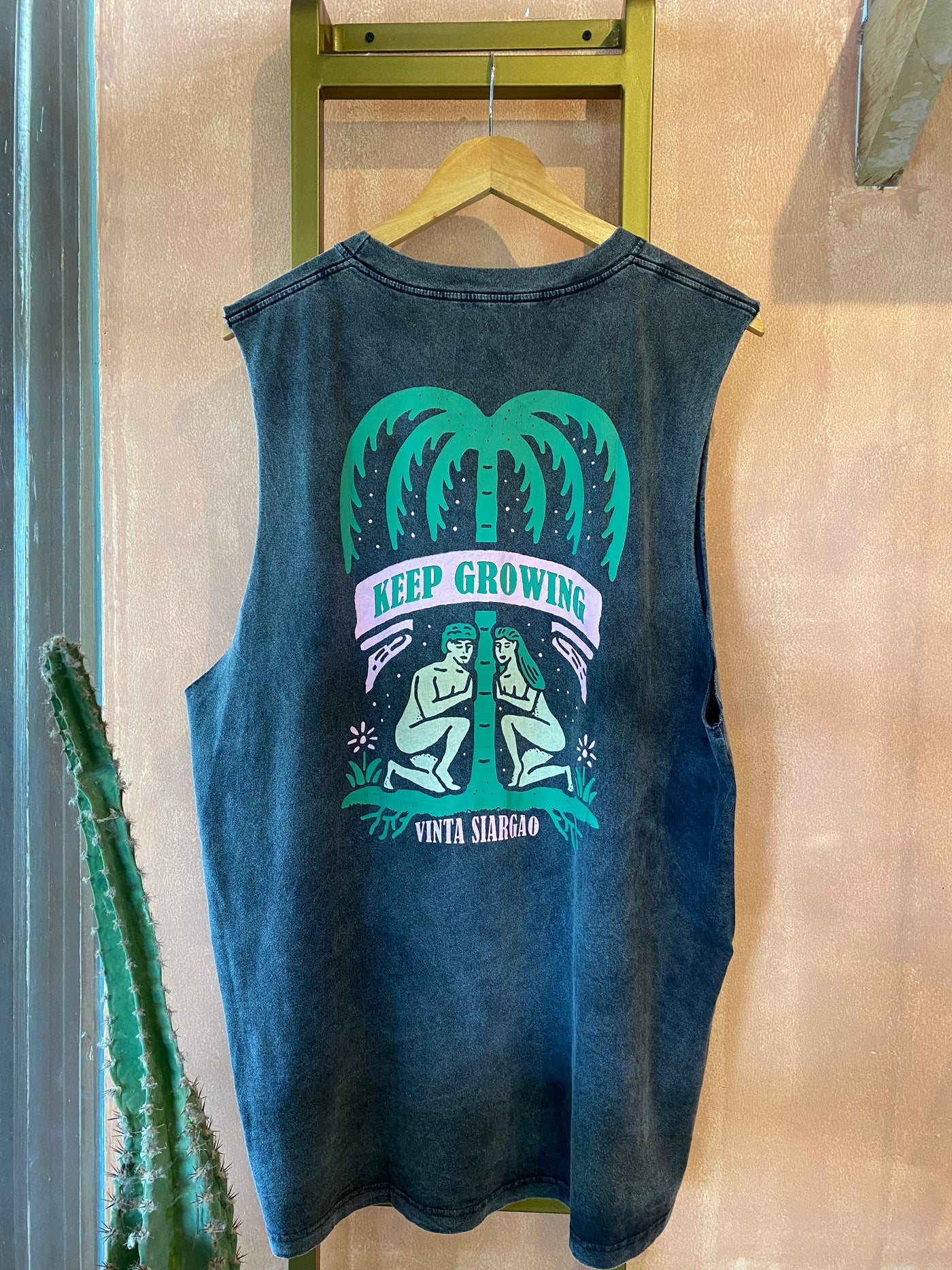 Vinta Unisex Oversized Tank Top - Keep Growing