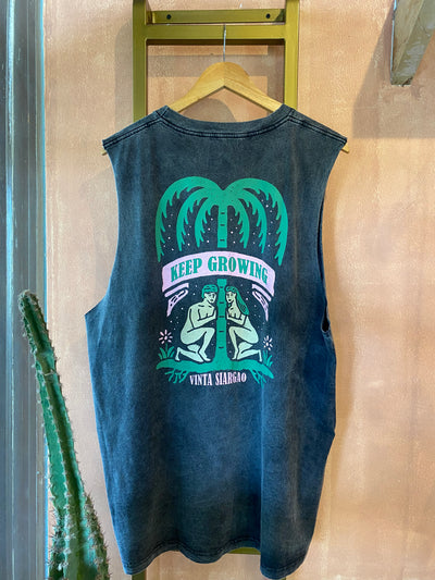 Vinta Unisex Oversized Tank Top - Keep Growing