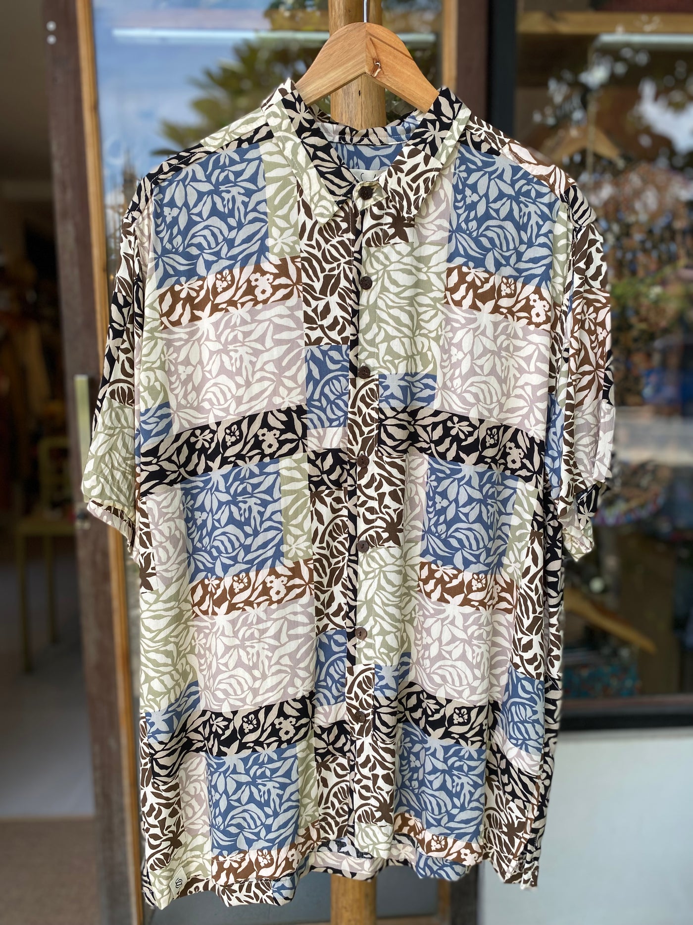 Milu Shirt for Men - Patchwork Brown
