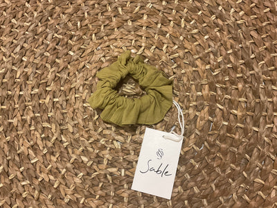 Sable Small Cotton Scrunchie