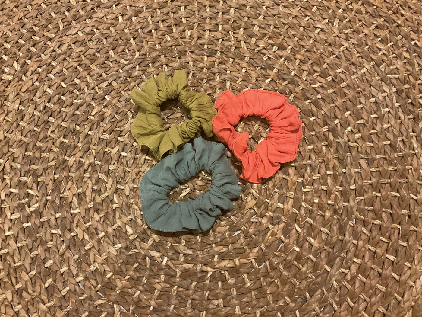 Sable Small Cotton Scrunchie