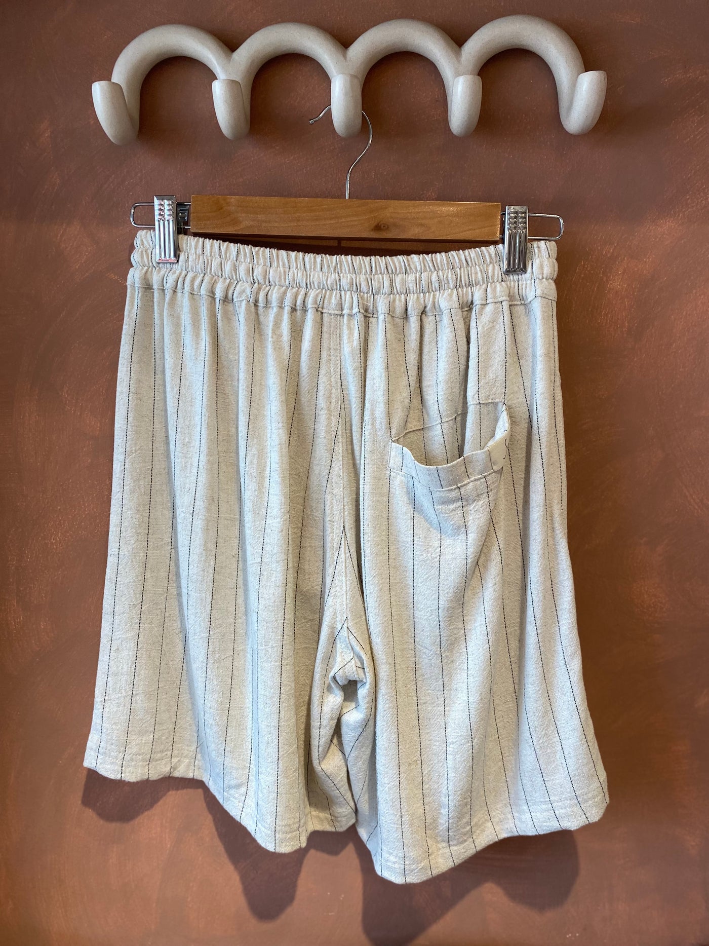 Tabu Men’s Short - Beige Stripes
