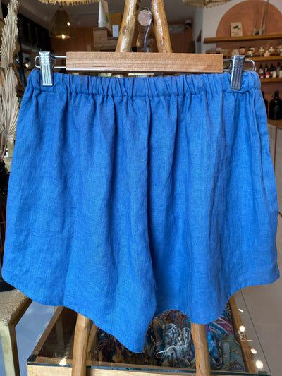 Naya Linen Short - Coronet Blue