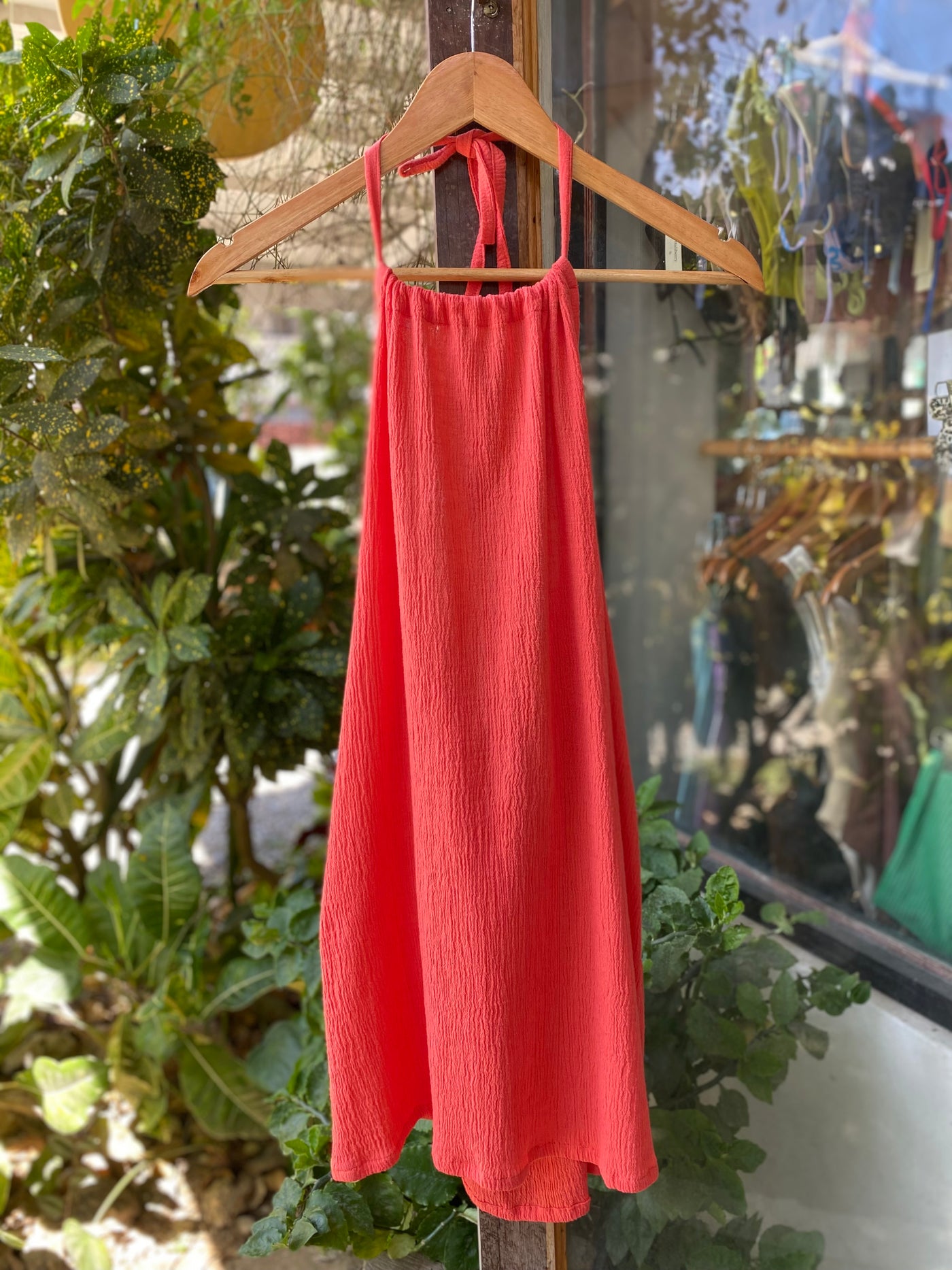 Saya Mini Rope Dress - Coral