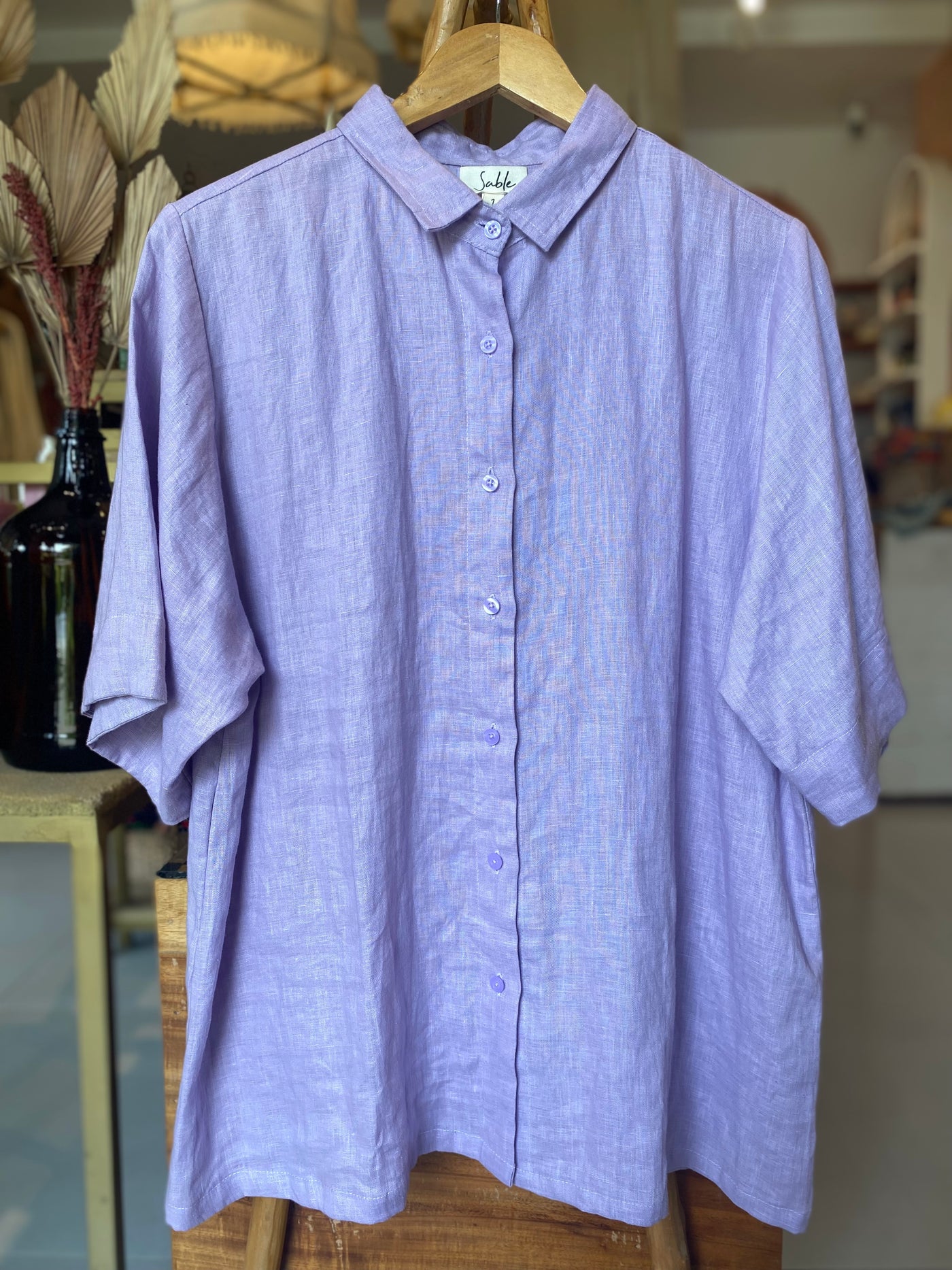 Telma Linen Shirt - Orchid Petal