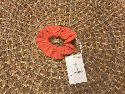 Sable Small Cotton Scrunchie