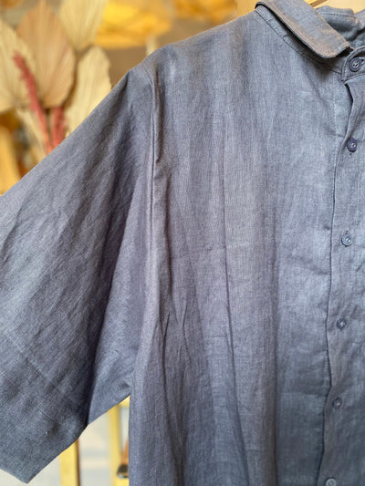 Telma Linen Shirt - Asphalte