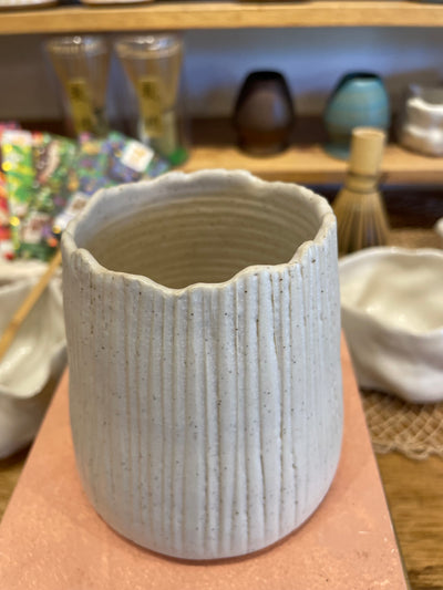Mia Casal Handmade Ceramic Tumbler - Cream
