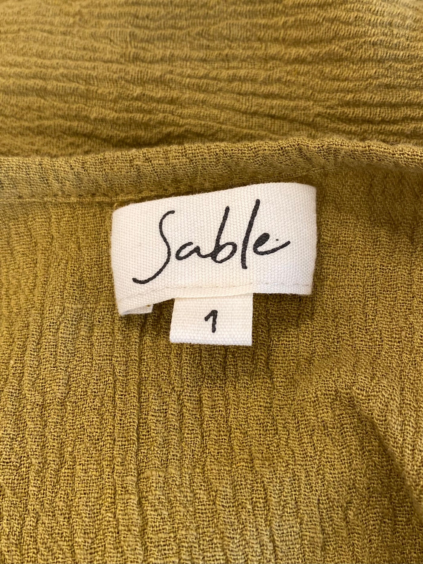 Saya Mini Rope Dress - Gold Olive