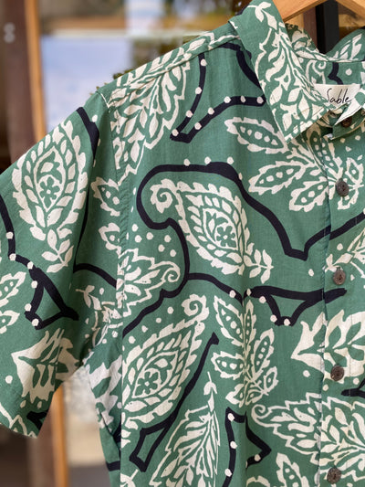 Milu Shirt for Men - Green Leaf