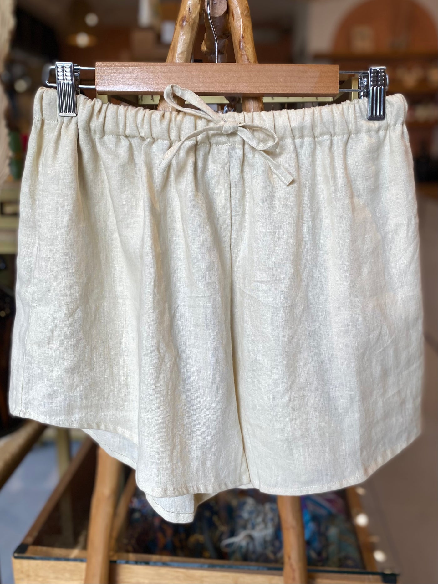 Naya Linen Short - Bleached Sand