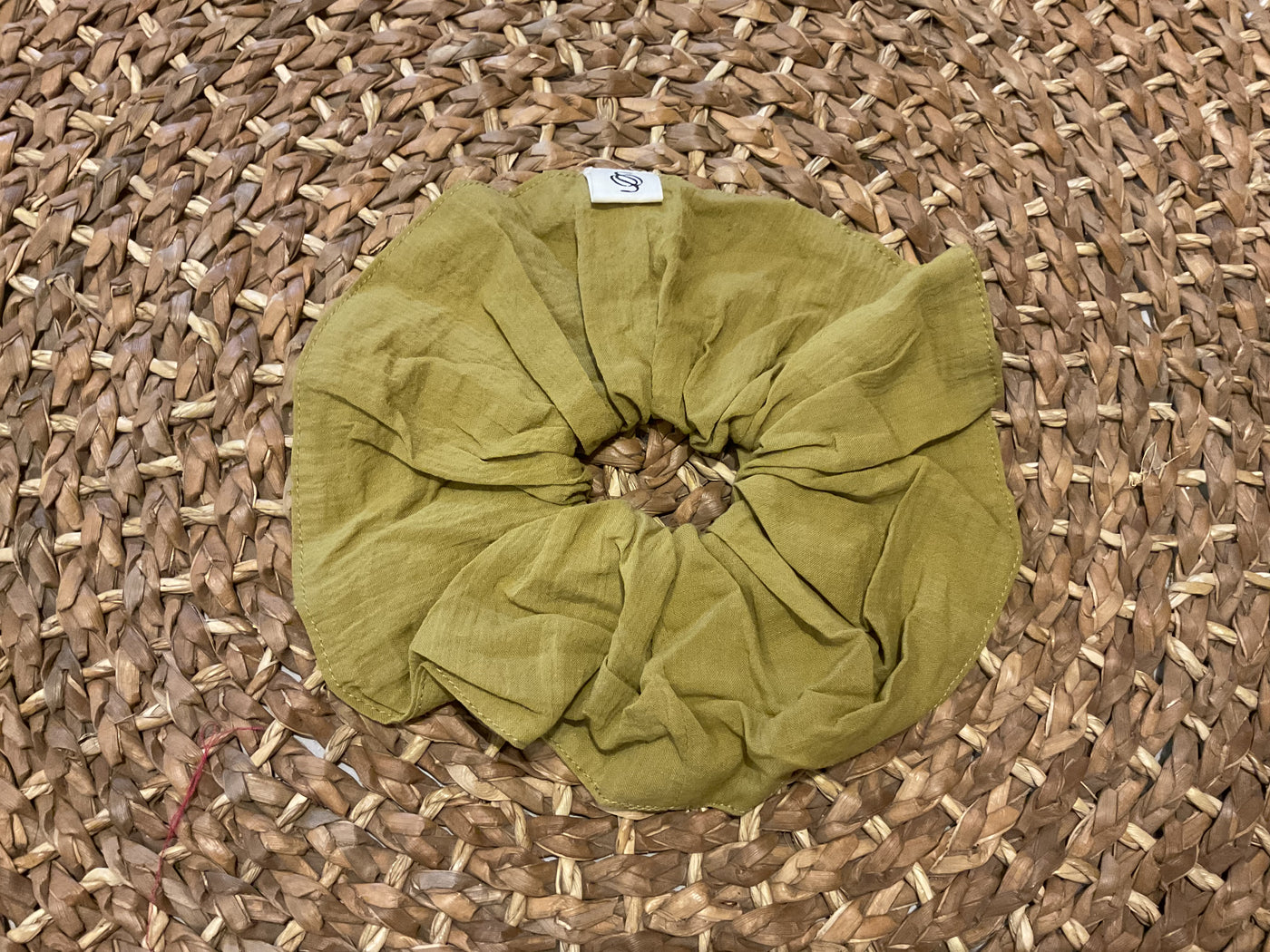 Sable Jumbo Cotton Scrunchie