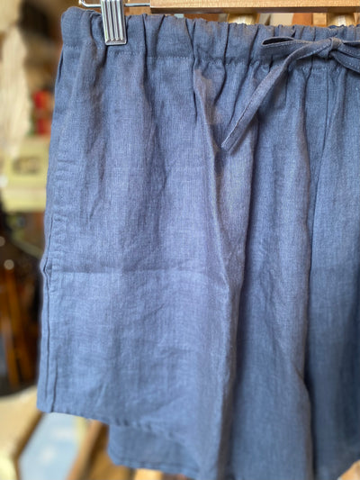 Naya Linen Short - Asphalte