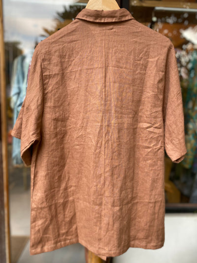 Telma Linen Shirt - Thrush