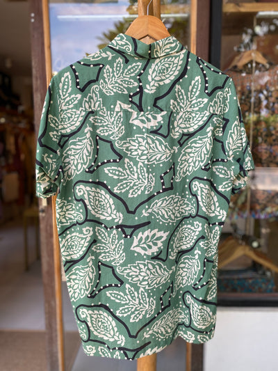 Milu Shirt for Men - Green Leaf