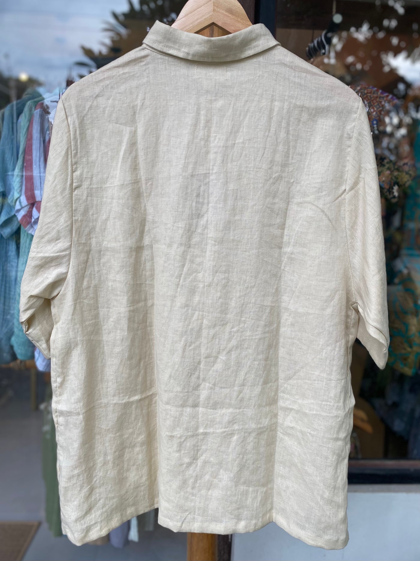 Telma Linen Shirt - Bleached Sand