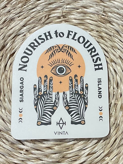 Vinta sticker - Nourish to Flourish