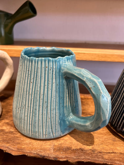 Mia Casal Handmade Ceramic Mug - Teal Blue