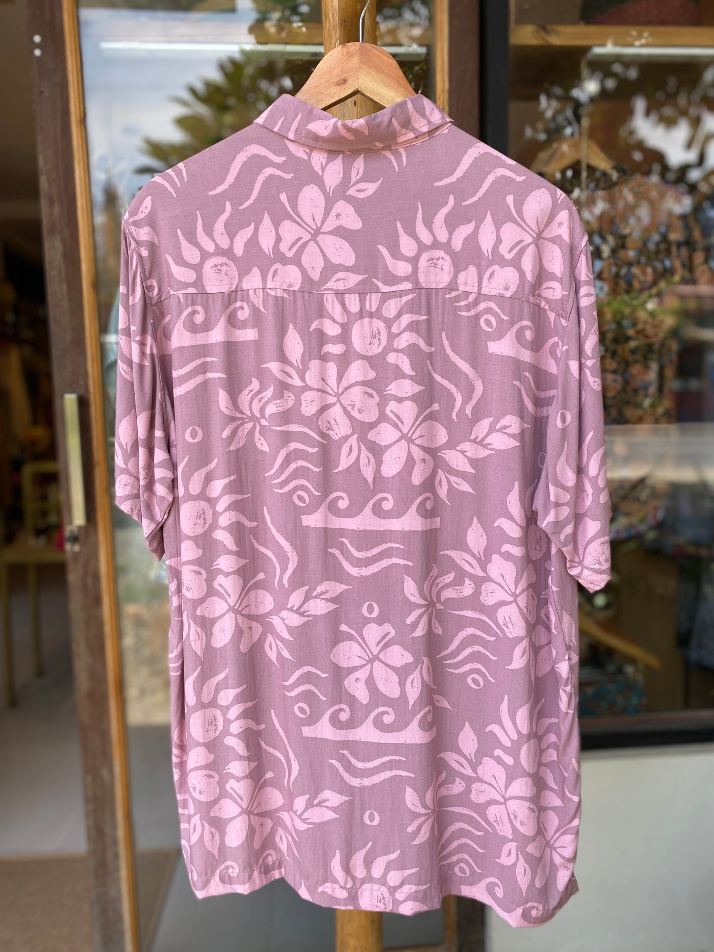 Milu Shirt for Men - Hawaiian Pink