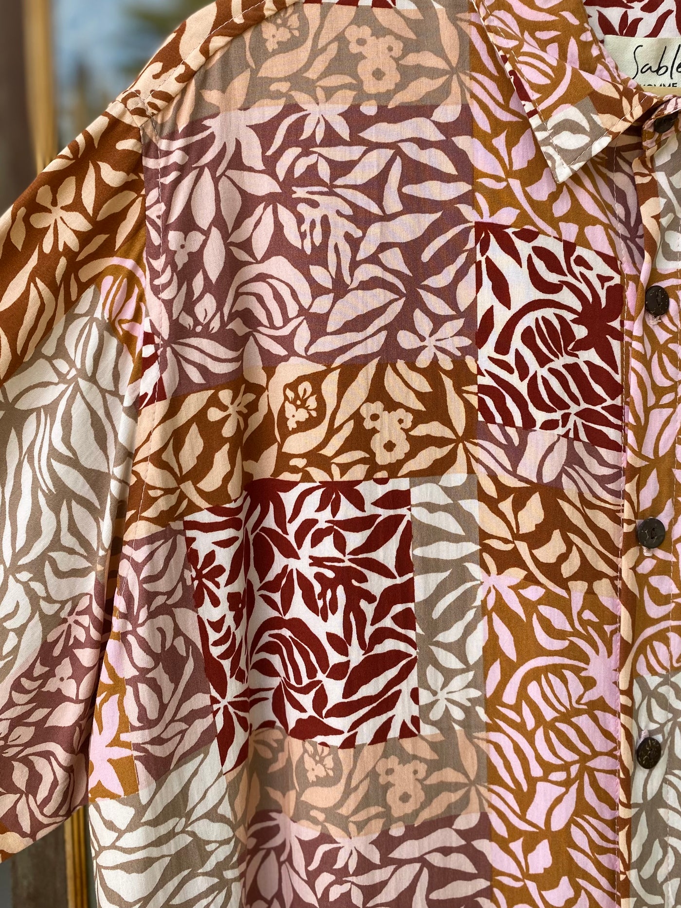 Milu Shirt for Men - Patchwork Pink