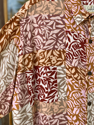 Milu Shirt for Men - Patchwork Pink