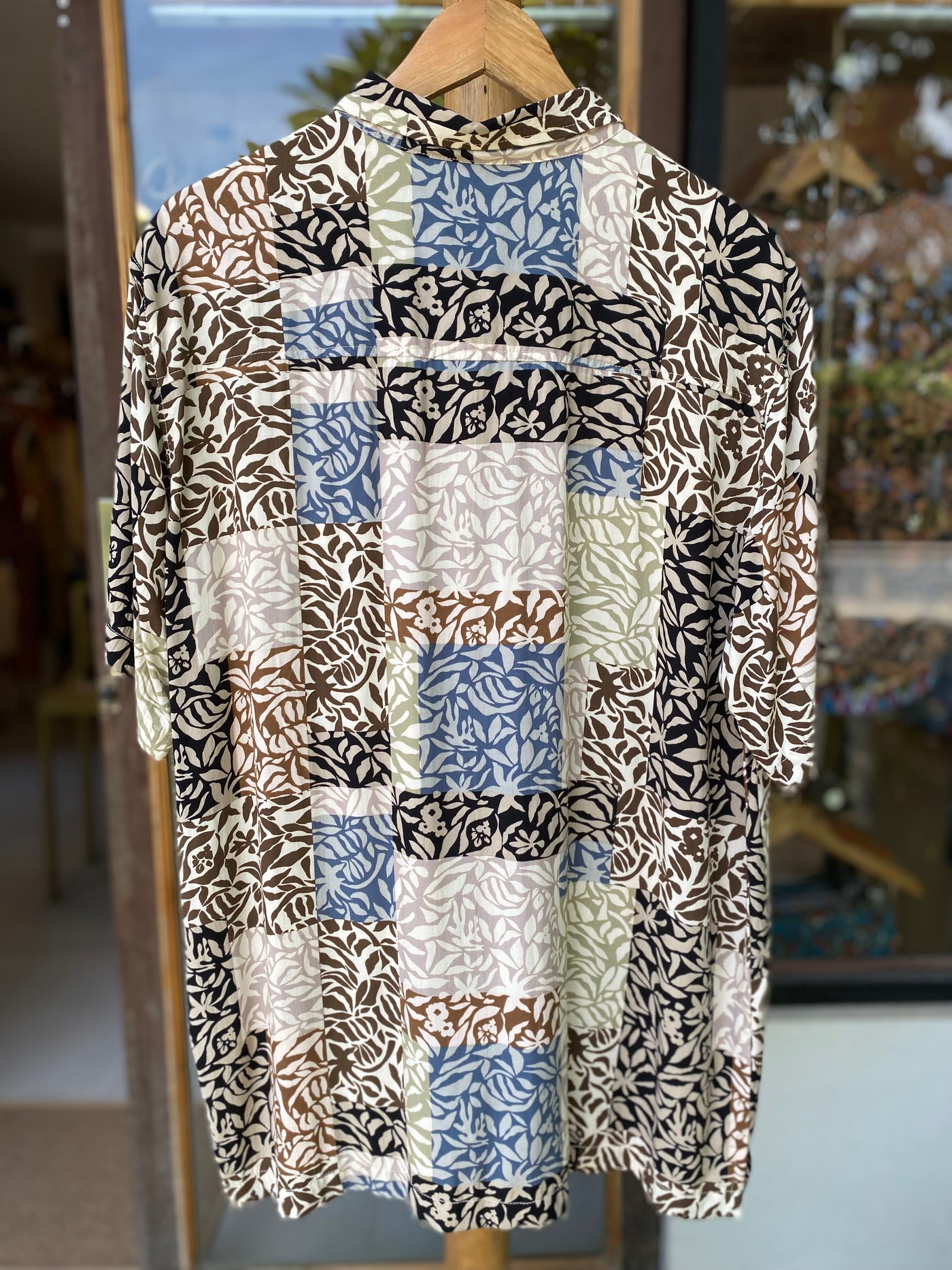 Milu Shirt for Men - Patchwork Brown