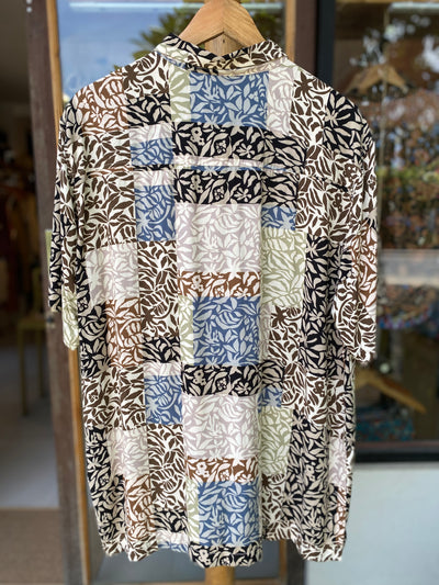 Milu Shirt for Men - Patchwork Brown