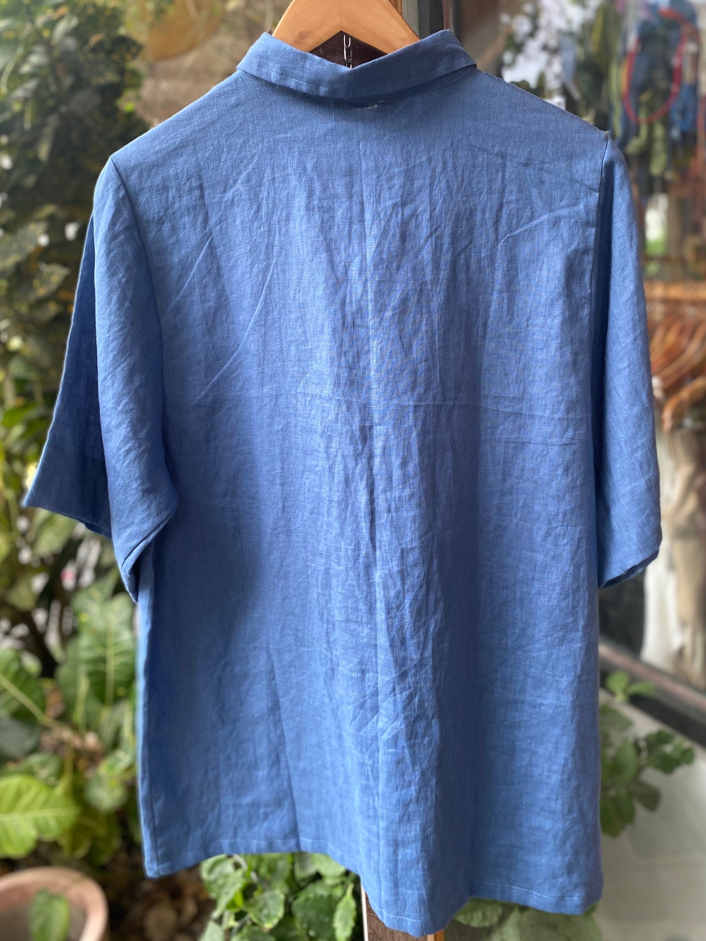 Telma Linen Shirt - Coronet Blue
