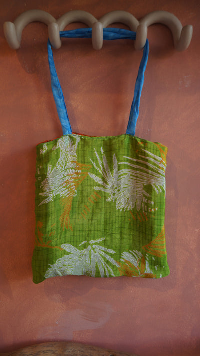 Chiquito Silk Bag - Green and Orange (CH2401)