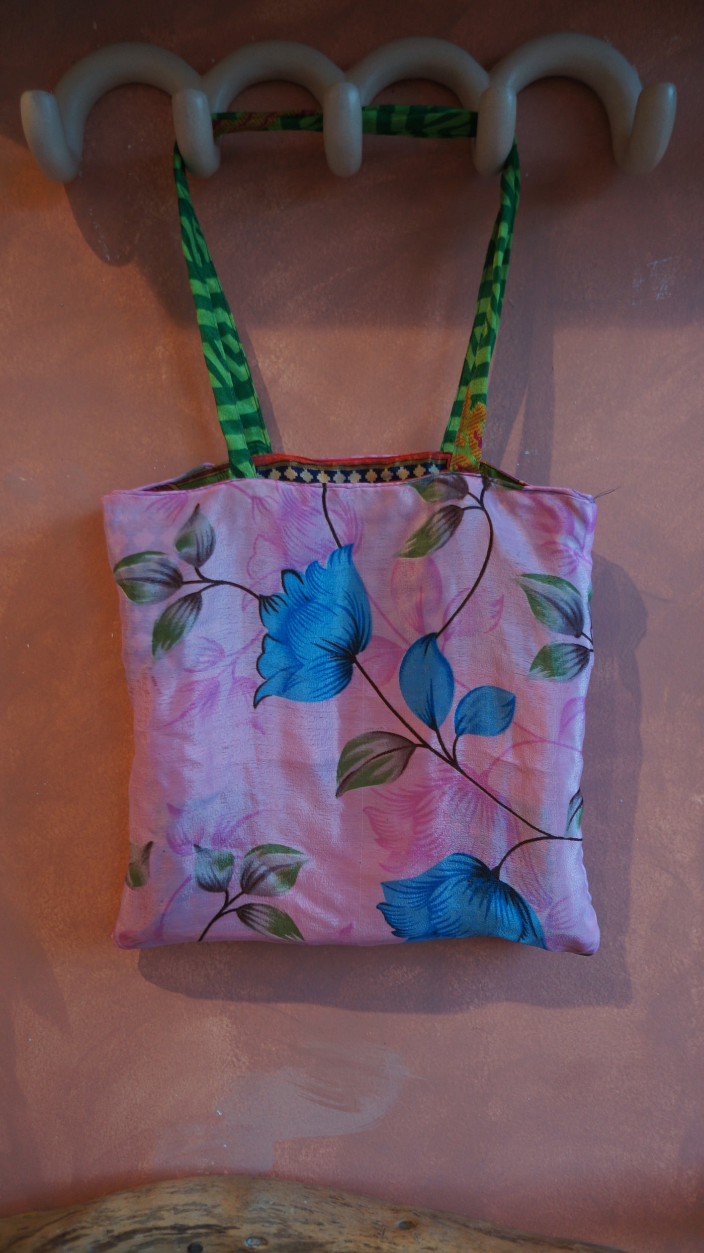 Chiquito Silk Bag - Tangerine and Light Pink (CH2418)
