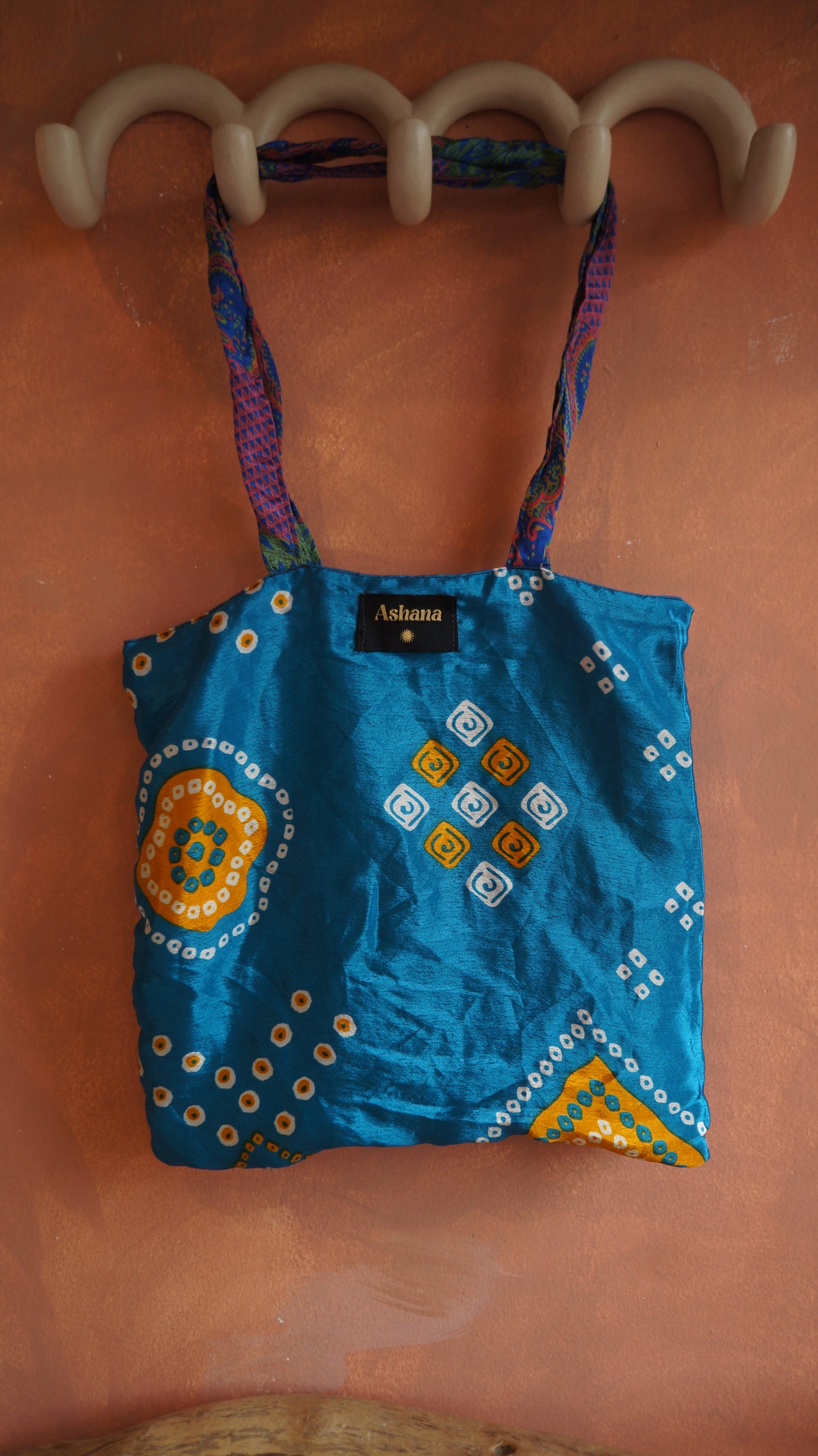 Chiquito Silk Bag - Blue and Purple Pink (CH2434)