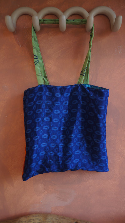 Chiquito Silk Bag - Light Blue and Royal Blue (CH2436)