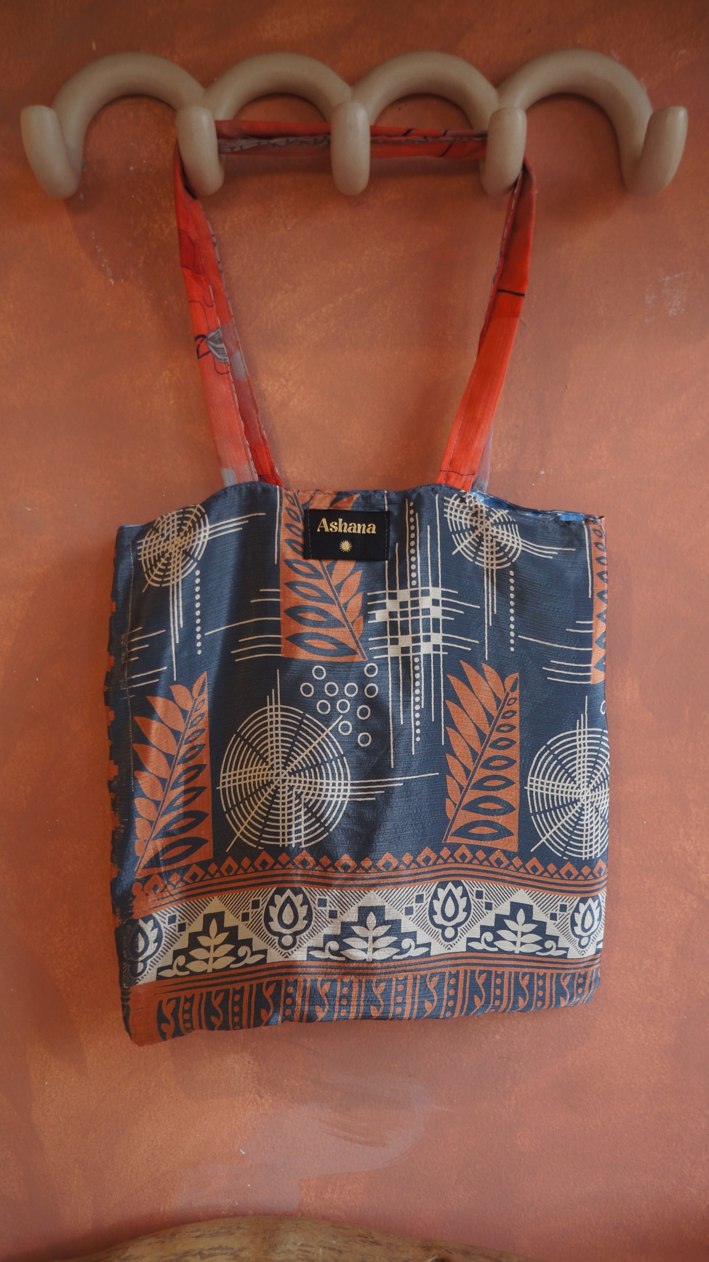Chiquito Silk Bag - Vintage and Light Blue (CH2437)