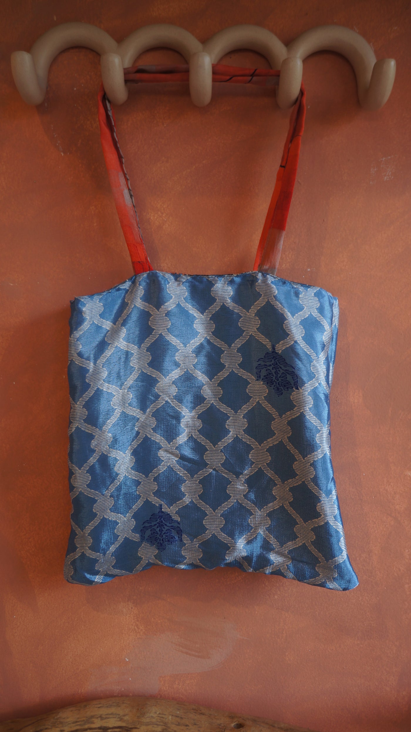 Chiquito Silk Bag - Vintage and Light Blue (CH2437)