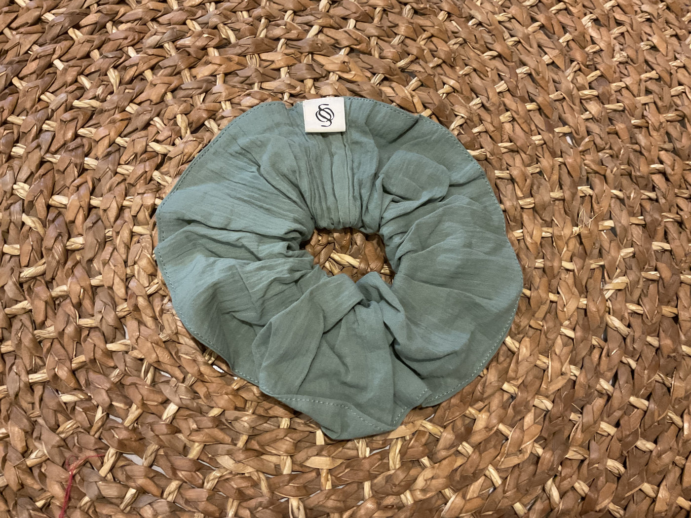 Sable Jumbo Cotton Scrunchie