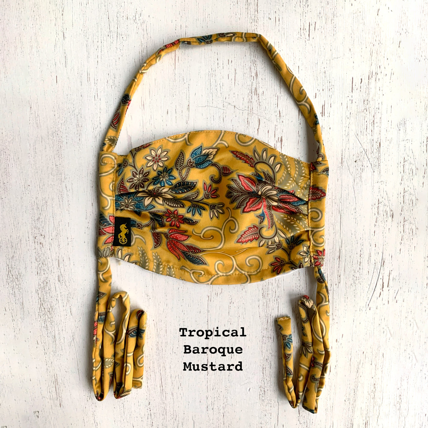 Rafiki Face Masks - Tropical Baroque Mustard