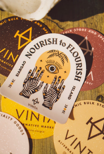 Vinta sticker - Nourish to Flourish