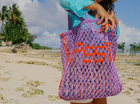 Macrame tote bag Holiday - PSST!