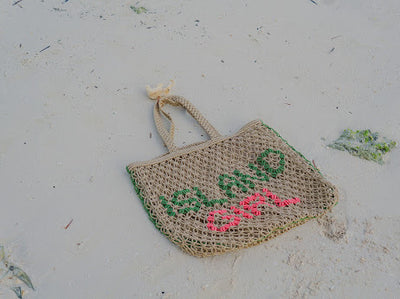 Macrame tote bag Holiday - Island Girl Natural