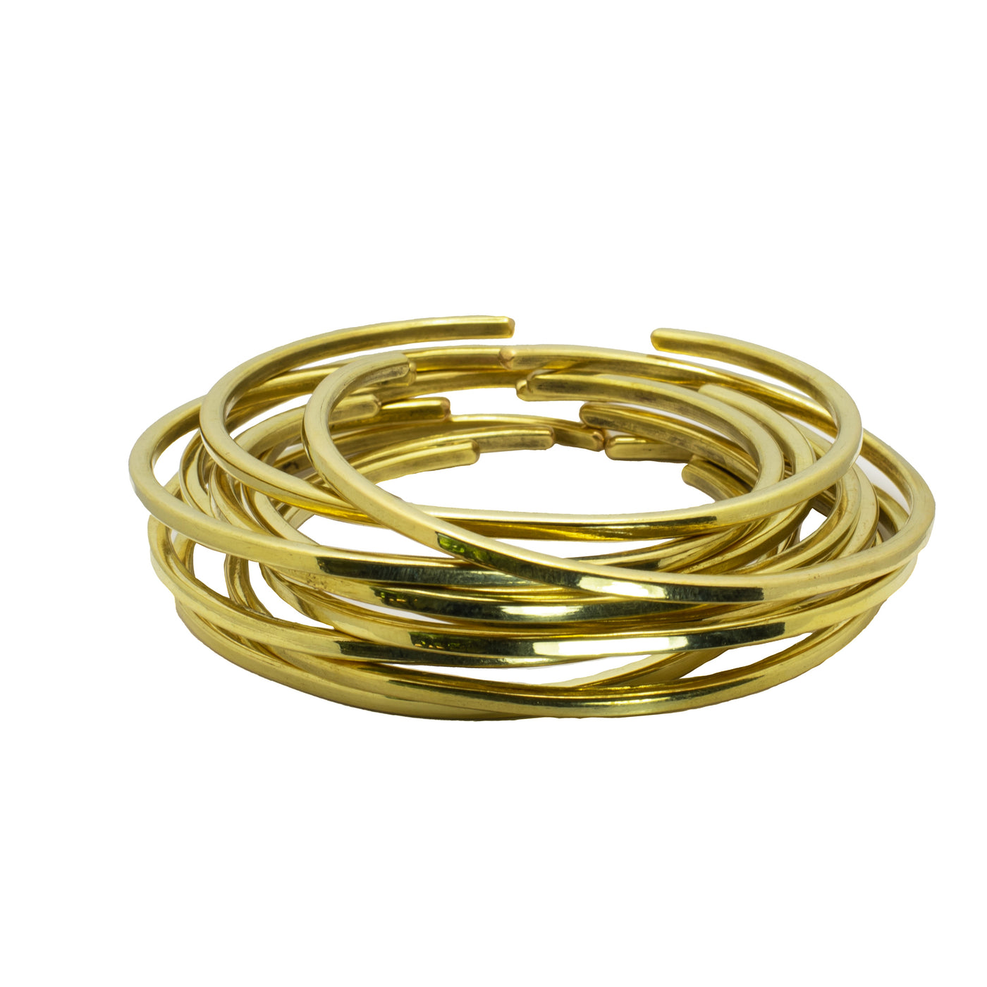 Golden Monstera - Bangle Myan set of 5