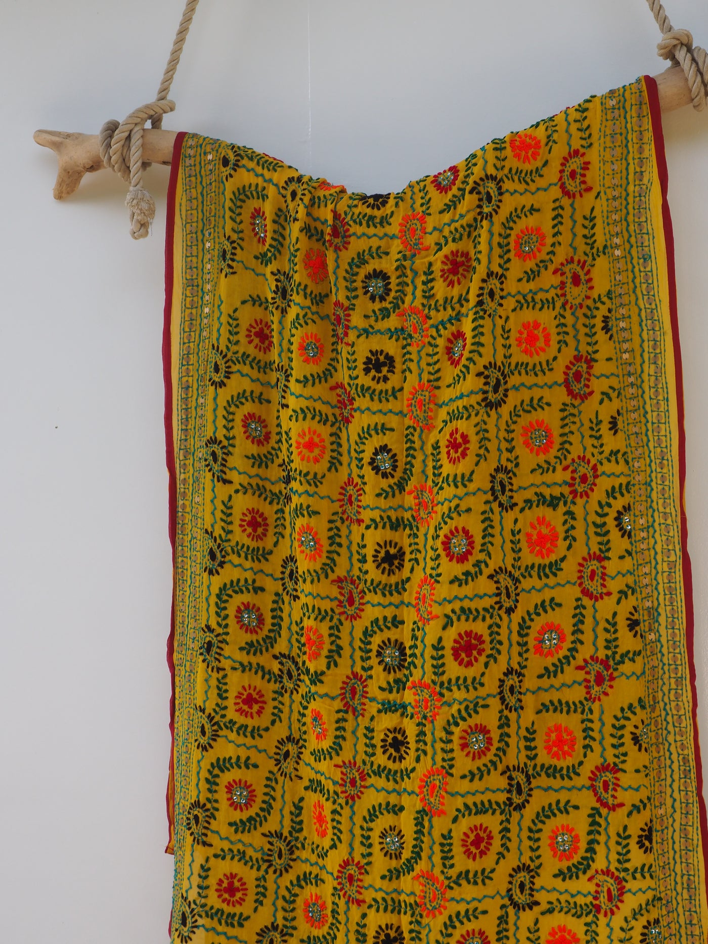 Embroidered Pareo - Honey (AP34)