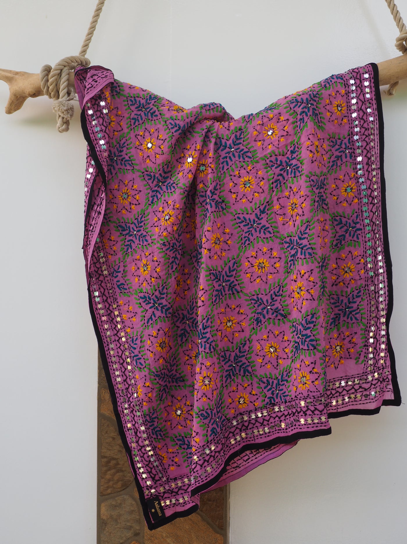 Embroidered Pareo - Lilac (AP16)