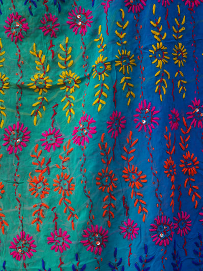 Embroidered Pareo - Sunset Blue (AP45)