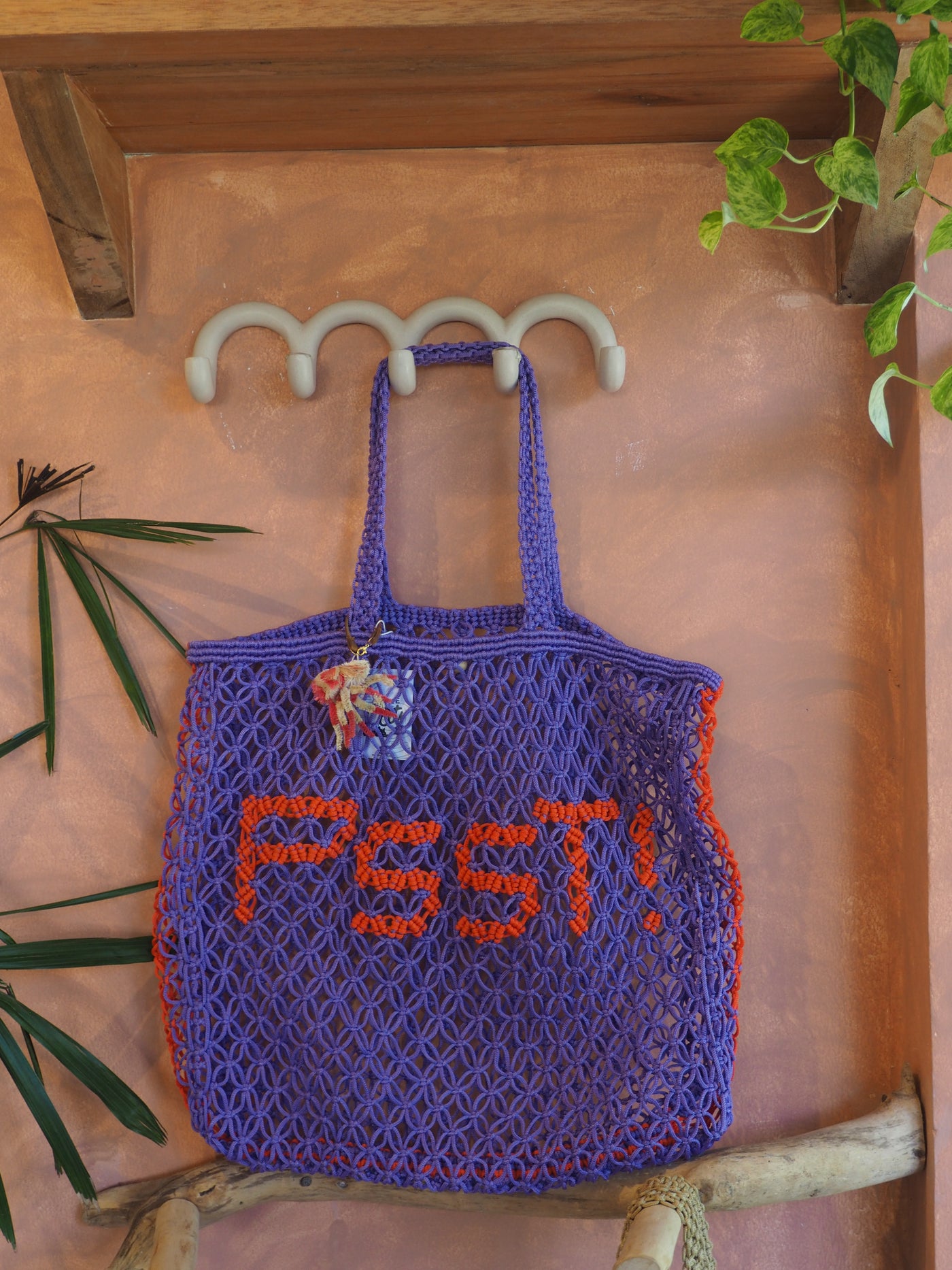 Macrame tote bag Holiday - PSST!