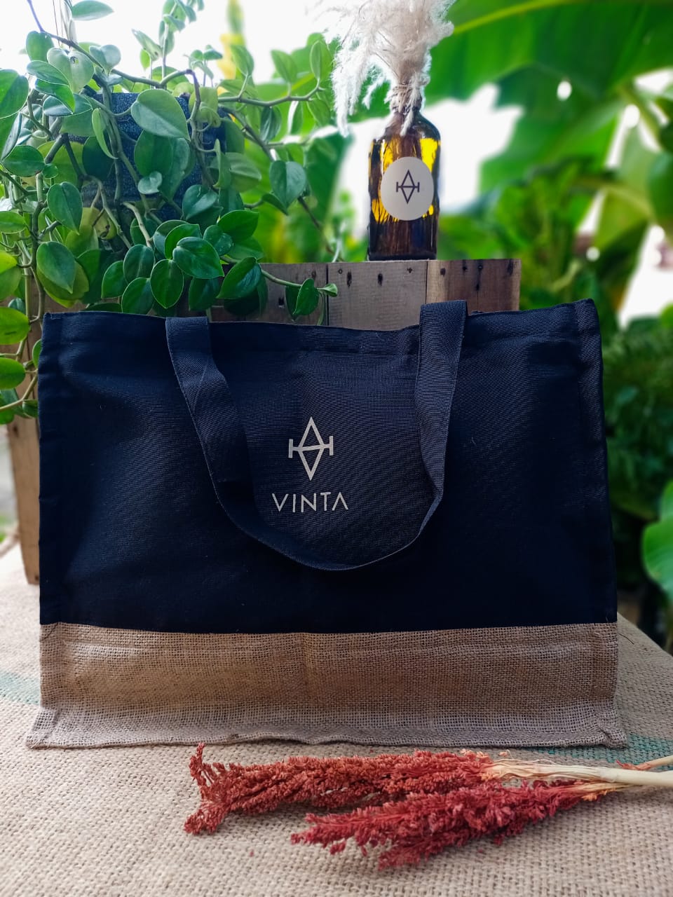 Vinta Market Bag - Black