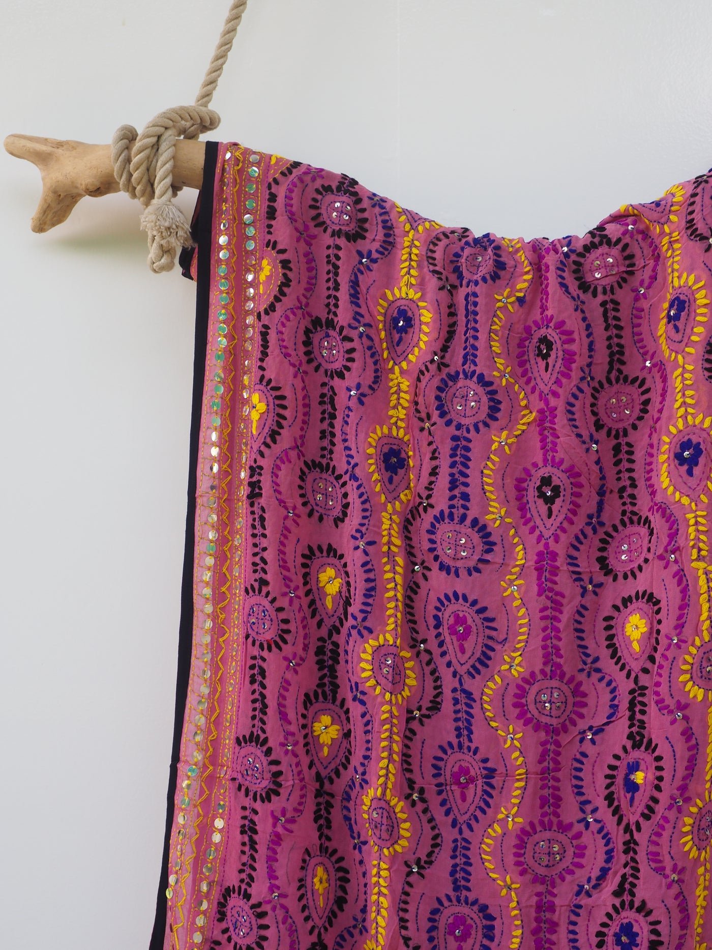 Embroidered Pareo - Violet (AP41)